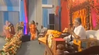 तिंवरी: केलावा खुर्द रघुवंशपुरम आश्रम में स्वामी चिदानंद सरस्वती और महंत प्रतापपुरी ने श्रीराम-जानकी विवाह में भाग लिया