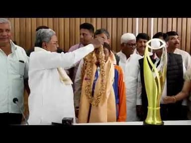 वर्ल्ड कप विजेता ब्लाइंड महिला टीम को 10 लाख और सरकारी नौकरी #BlindCricket #KarnatakaNews