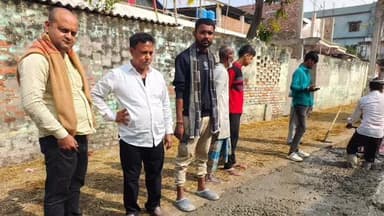 बैरगनियां: वायरल वीडियो का असर: बैरगनिया बाईपास रोड पर गिट्टी की मात्रा बढ़ाई गई, सुधार कार्य पूरा