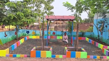 टोंकखुर्द: देवास जिले की ग्राम पंचायत चंदुपूरा में नवाचारों के तहत बाल वाटिका का निर्माण