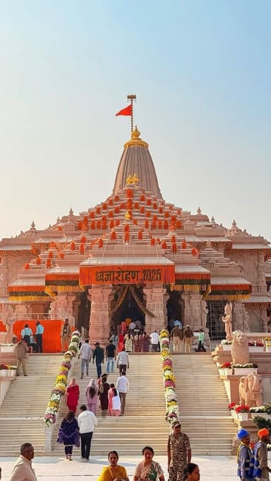 🚩 Ayodhya Ram Mandir Dhwajarohan 😍
25 November, 2025
#ayodhya #ayodhyarammandir #trending