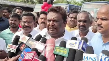 ஆண்டிமடம்: கோவையில் தமிழக முதல்வருக்கு கருப்பு கொடி காட்டிய, பாஜக குறித்து ஆண்டிமடத்தில் அமைச்சர் சிவசங்கர் பேட்டி