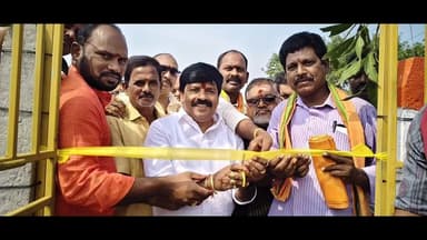 పాతపట్నం: యంబరాం గ్రామంలో నిర్వహించిన అమ్మవారి ఆలయ ప్రతిష్ఠ మహోత్సవ కార్యక్రమం లో పాల్గున్న MLA గోవిందరావు