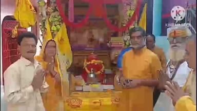 घंसौर: अखंड दीपज्योति का प्रवेश कहानी नगर में हुआ