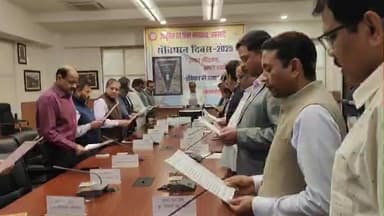 26 नवम्बर 2025 को संविधान के 75 वर्षों का गौरवपूर्ण सफर पर प्रेरणा और गर्व का दिवस #संविधान_दिवस के रूप में आरेडिका में मनाया गया।
आज संविधान की #प्रस्तावना का सामूहिक वाचन किया गया l