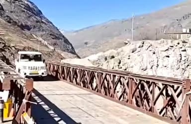 स्पीति: सिस्सू के पास पागल नाला ब्रिज तैयार, बीआरओ ने इसे जनता को समर्पित किया