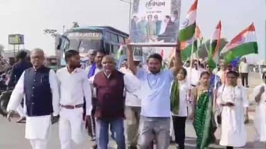 ભાવનગર: આજે સંવિધાન દિવસ નિમિત્તે નારી ચોકડી ખાતેથી સંવિધાન યાત્રા યોજાઈ