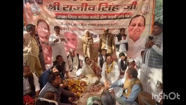 कुम्हेर: कुम्हेर स्थित पौघौर चामुंडा माता मंदिर पर डीग जिले के कांग्रेस जिला अध्यक्ष का स्वागत, सम्मान के साथ माता के दर्शन किए