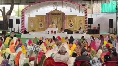 पचोर: पचोर के भोजपुरीया हनुमान मंदिर में राम कथा के पहले दिन कथा वाचक का मीडिया और पत्रकारों द्वारा सम्मान