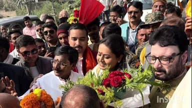 इस्लामनगर अलीगंज: पटना से जमुई आगमन पर पिरहिंडा चौक पर एनडीए कार्यकर्ताओं ने मंत्री श्रेयसी सिंह का भव्य स्वागत किया