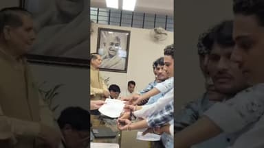 एबीवीपी कार्यकर्ता पहुंचे कलेक्टर चैंबर तक #abvp #viralvideo #satyawadimedia #socialmedia #dausanews