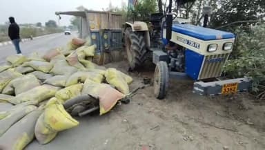 भूपालसागर: भूपालसागर हाईवे पर लापरवाही का कहर, ट्रॉली पलटी, बुजुर्ग दंपति की मौत से शादी वाला घर मातम में बदला