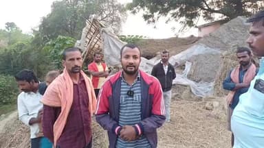 नशे में धूत ड्राइवर ने घर में घुसा दिया स्कॉर्पियो लाखों का नुकसान बाल बाल बच्चे जान #viralreelschallenge #mahagamaNews...