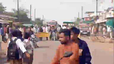 घंसौर: ग्रामीणों ने किया चक्का जाम