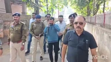 धमतरी: पुलिस ने सराफा दुकान में गोली चलाने वाले मुख्य आरोपी का शहर में निकाला जुलूस