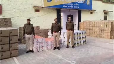 मौजमाबाद: चंदवाजी पुलिस ने साबुन प्रोडक्ट की आड़ में ₹2 करोड़ की अंग्रेजी शराब की तस्करी करते हुए 2158 शराब के कार्टून किए ज़ब्त