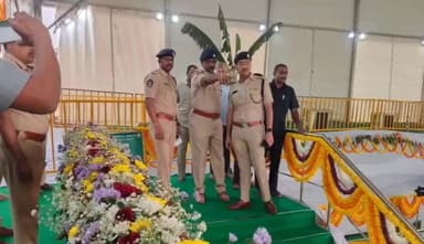 తాడికొండ: వెంకటపాలెంలో ముఖ్యమంత్రి పర్యటన బందోబస్తు ఏర్పాట్లను పరిశీలించిన గుంటూరు జిల్లా ఎస్పీ వకుల్ జిందల్