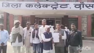 दौसा: ग्राम पंचायत बिशनपुरा में बाढ़ चांगला व हिंदू पूरा को यथावत रखने की मांग को लेकर ग्रामीणों ने कलेक्टर को सौंपा ज्ञापन