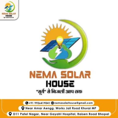 save Electricity Bill upto 90% Nema solar House Khurai