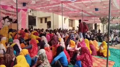 सिकराय: बड़ियाल कलां में महापंचायत, पंचायत समिति नहीं बनाने का विरोध, दिल्ली-मुंबई एक्सप्रेस-वे जाम करने की चेतावनी दी