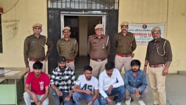 ब्यावर: ब्यावर में पुलिस की त्वरित कार्रवाई, लाठी-डंडे से मारपीट के मामले में 5 आरोपियों को 24 घंटे में किया गिरफ्तार