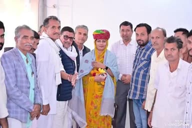 भीनमाल: कांग्रेस की नवनियुक्त जिलाध्यक्ष का भीनमाल में हुआ स्वागत