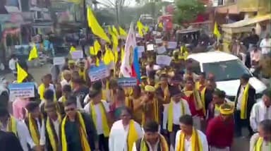 तामिया: तामिया में गोंडवाना का प्रदर्शन, 4 सूत्री मांगों को लेकर एसडीएम को ज्ञापन सौंपा, वादा खिलाफी का आरोप