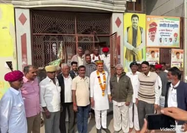 आहोर: उखरडा को नई ग्राम पंचायत का दर्जा मिलने पर ग्रामीणों ने विधायक का जताया आभार