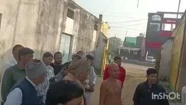 गोहद: उपाध्याय विहसंत सागर महाराज पद विहार कर पहुंचे ऐंचाया, पंचकल्याणक स्थल का किया निरीक्षण, मंदिर में हुई धर्मसभा