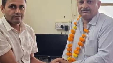 तिंवरी: तिंवरी में भारतीय मजदूर संघ ने अधीक्षण अभियंता गायड़सिंह का भव्य स्वागत किया