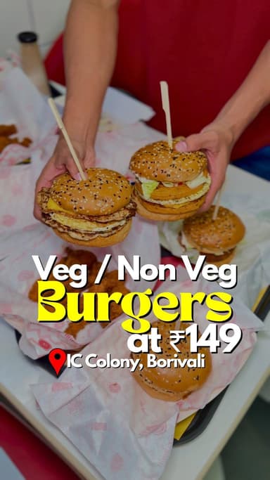 @burgrillindia Borivali mein sirf ₹149 mein Veg & Non-Veg Burgers? 😱🔥
Agar aap burger lover ho na… toh ye offer bilkul m...