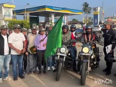 ಮೂಡಿಗೆರೆ: ಬೈಕ್ ಚಾರಣಕ್ಕೆ ಪಟ್ಟಣದಲ್ಲಿ ಚಾಲನೆ ನೀಡಿದ ಶಾಸಕಿ ನಯನಾ.!