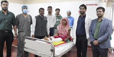 ताखा: सेंफई में पहली बार टखने 'एंकल ज्वाइंट' की सफल दूरबीन सर्जरी