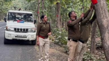 उदयनगर: खतरनाक मोड़ों पर बढ़ी सुरक्षा: थाना उदयनगर पुलिस ने लगाए रेडियम चेतावनी संकेत