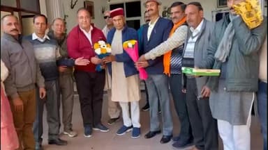 बमसन: जिला हमीरपुर सहकारिता विकास संघ चुनावों में विजेता 6 निदेशकों ने पूर्व मुख्यमंत्री प्रो. प्रेम कुमार धूमल से की मुलाकात