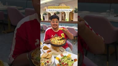 A Premium Pure Veg Fine Dine Experience😍 #ytshorts #food #prayagraj #luxurydining