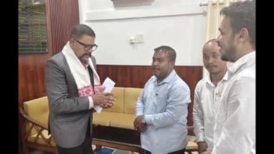 বাক্সা: সদৌ অসম ছাত্ৰ সন্থাৰ কেন্দ্ৰীয় শিল্পী দিৱস ২০২৬ ৰ প্ৰস্তুতি সম্পৰ্কত বাক্সা জিলাৰ জিলা আয়ুক্ত গৌতম দাসক সাক্ষাৎ