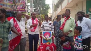 అచ్చంపేట: అచ్చంపేటలో సిపిఎం పార్టీ ఆధ్వర్యంలో జ్యోతిరావు పూలే వర్ధంతి కార్యక్రమం