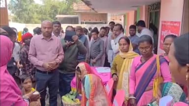 मारगोमुंडा: मारगोमुड़ा में 'सरकार आपके द्वार' शिविर में कराया गया अन्नप्राशन संस्कार