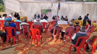 मरवाही: धान खरीदी केंद्र मरवाही में मनाया गया सहकारिता रजत महोत्सव, किसानों का स्वास्थ्य परीक्षण किया गया