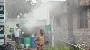 அன்னூர்: அல்லிக்காரம்பாளையத்தில் குடியிருப்பில் மின்கசிவு காரணமாக தீ விபத்து பொருட்கள் எரிந்து சேதம்