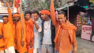 गाडरवारा: श्री राम हनुमान भक्तों का धर्म संदेश, 5 दिन की पैदल यात्रा छीद धाम को निकली