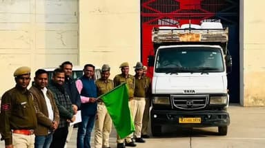 नांगल राजावतान: विशिष्ट केंद्रीय कारागृह श्यालावास में कैदियों द्वारा बनाए गए 810 ऊनी कंबलों का पहला लॉट रवाना किया गया