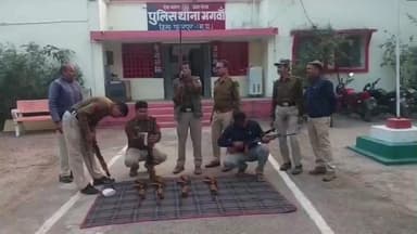 घुवारा: भगवाँ थाने में शस्त्रों की साफ़-सफाई और अभ्यास, एसपी के निर्देश पर हुई विशेष बैठक