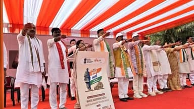 ધારાસભ્ય વિજય પટેલ આંકલાવ થી સેવાસી સુધી યોજાયેલ યુનિટી માર્ચમાં જોડાયા