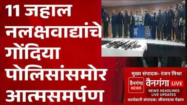 नक्षलवादमुक्त महाराष्ट्र! गोंदियातील मोठी कारवाई – 11 माओवादी शरण