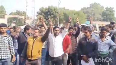 फलौदी: फलोदी फल सब्जी मंडी में व्यापारी के साथ मारपीट और जान से मारने की धमकी के मामले में धरने पर बैठे व्यापारी