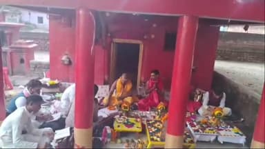 एकंगरसराय: एकंगरसराय में श्रीदेवी माता मंदिर के निर्माण के लिए किया गया भूमि पूजन