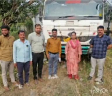 मौदा: अवैधरित्या रेती वाहतूक करणारा टिप्पर मौदा शिवारात महसूल विभागाच्या पथकाने पकडला