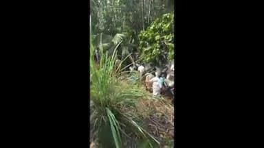 വെള്ളരിക്കുണ്ട്: മാലോം കാറ്റാംകവലയിൽ തീർത്ഥാടകർ സഞ്ചരിച്ച ബസ്മറിഞ്ഞ് നിരവധി പേർക്ക് പരിക്ക്